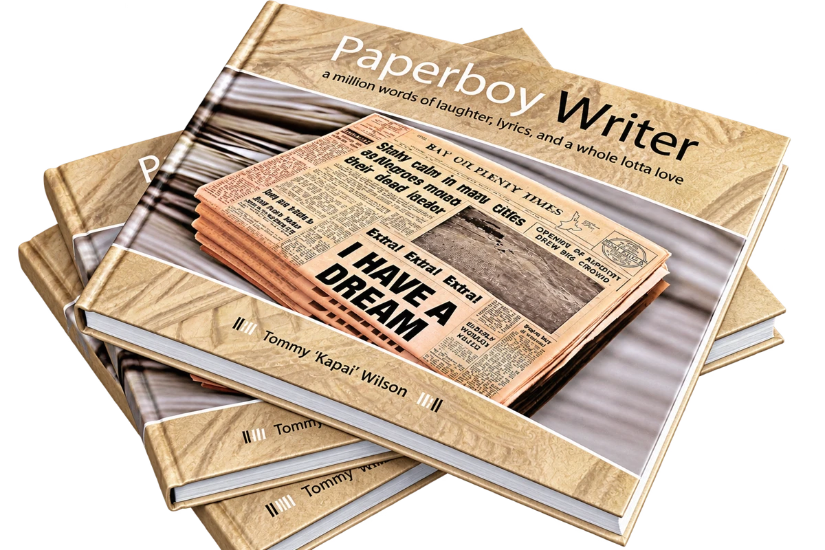 Stack of hardcover Paperboy Writer books